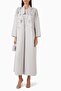 Fashionable Beaded Abaya with Functional and Stylish Drape Structure - 2
