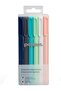 Modern Assorted Signature Ballpoint Pens, Set of 6, Black ink