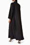 Stylish Lace Embroidered Abaya with Front Button Closure Long Sleeves Design for Modern Women - 3