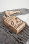 Personalized Wooden Mother-Baby Memory Cube and Natural Goat Hair Baby Comb - 3