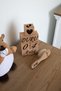 Personalized Wooden Mother-Baby Memory Cube and Natural Goat Hair Baby Comb - 2