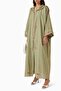 Capture Comfortable Elegance with This Three-Piece Abaya Set Featuring Practical and Stylish Stitching - 2