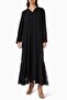 Stylish Stone-Embellished Tulle Abaya with a Modern and Elegant Design Suitable for Any Environment - 2