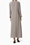 Capture Elegance with This Gracefully Designed Abaya Featuring a Soft Belt Detail and Sparkling Buttons - 3