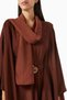 Sheila Effortless Elegance and Comfort with Adjustable Waist Belt and Kaftan Sleeves Abaya - 4