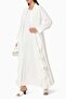 Capture Elegance with This Graceful Sequin Ruffle Abaya Two Piece Set - 2