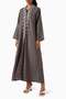 Elevate Your Casual and Chic Style with Breathable 3D Yarn Embroidered Abaya - 2