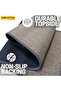 Set of 2 Anti-Fatigue Non-Slip Rubber Mats, Washable Kitchen Rugs, Grey - 2