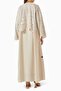 Capture Your Timeless and Modern Look with This Stylish Overlay Schiffli Net Abaya - 3
