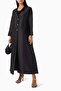 Elevate Your Style with This Chic A-Line Abaya Coat Featuring Fine Stitching and Accessories - 2