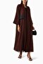 Stylish Open Front Abaya with Tulle Detail and Complementing Sheila for Ultimate Comfort and Elegance - 2