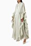 Stylishly Designed 3-Piece Abaya Set Comfortable and Elegant Look with Cotton Organza - 2