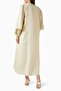 Fun Color Transition with Stylish Stitching Abaya Set and Elegant Sophistication - 3
