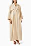 Transition from Casual to Evening Elegance with This Stylish Trench-Style Abaya