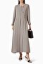 Capture Elegance with This Gracefully Designed Abaya Featuring a Soft Belt Detail and Sparkling Buttons - 2