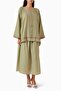 Capture Comfortable Elegance with This Three-Piece Abaya Set Featuring Practical and Stylish Stitching - 5