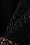 Elegant Lace Embroidered Abaya Double Chiffon Fashion Piece with Stylish Stone Detailing and Front Buttoning - 6