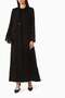 Stylish and Comfortable Coat Style Abaya High Neck Long Sleeve Design - 3