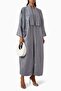 Convenient Oversized Embroidered Abaya Set Ideal for Comfortable Fit and Elegant Look - 2