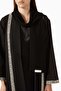 Stylish and Comfortable Crystal Detailed Abaya with Open Front Design for Modest Style Wear - 4