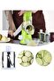 Manual Mandoline Slicer Vegetable Fruit Cutter Cheese Shredder Rotary Drum Grater Nuts Grinde - 3