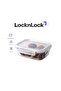 Tempered Glass Rectangle 640ml – Airtight Food Container with 4-Side Locking Lid