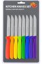 Premium Serrated Kitchen Knife with Handle - Multicolor - 4