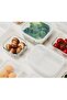 Tempered Glass Rectangle 1.04L – Airtight Food Container with 4-Side Locking Lid - 4