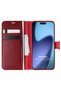 Apple iPhone 17 Air Case Delux Leather Wallet Red
