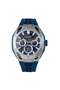 Throttle Navy 3682 G 5 SBB SS Case & Silicone Strap Multifunction Men's Watch - 5