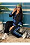 Casual Set, 2 pieces, Pants, Blouse, Buttons, Crepe CY, Striped, Casual - 2