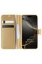 Apple iPhone 17 Pro Case Delux Leather Wallet Gold