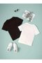 Teddy Bear Printed 2-Piece T-Shirt Set for Kids - 2