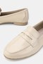 Women's Beige Patent Leather Khaki Natural Leather Loafer Ballet Shoes, Size 36-41 - 2