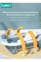 13 PCS Baby Bath Tub Foldable Bathtub With Temperature Sensing + Bathmat Cushion + Shower Cap + Wash - 4