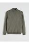 Lcwaikiki Classic Half Turtleneck Long Sleeve Patterned Men's Knitwear Sweater (W5) - 4