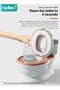 Baby Potty Training Seat, Kid Size Potty, Realistic Potty Training Toilet with Lid Back, Babies Toilets with a Brush and 100pcs Clean Bag, for Toddlers Infants Kids Boys Girls, Easy to Empty and Clean - 7