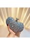 Justpretty Corner Luxury Rhinestone Square Mini Purse – Trendy Designer Evening Bag with Chain Str - 3