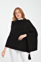 Stylish Plain Stitched Tassel Knitwear Shoulder Shawl, Stylish and Comfortable Poncho Model, Women's Shoulder Shawl - 5