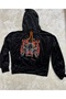 Women's Velvet Tracksuit Set with Stone Print - 3