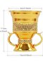 Premium Metal Frankincense Resin Incense Burner, Incense Censer, Portable Bakhoor Burner, C - 5
