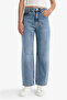 100% Cotton Barrel Fit Regular Waist Jeans F6102Ax25Hs - 5