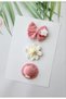 Baby Gift Baby Hair Clips Handmade Mixed 3-Piece Clip Hairless Baby Hair Clips Handmade Antiallergic Set - 3