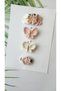 Baby Gift Organic Antiallergic Newborn Baby Hair Clips with Little Hair Handmade 4-Piece Baby Set - 2