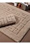 Andaraa Cotton Bath Mat Set (60X100)(50X60)Coffee+ - 3