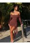 Special Design Submersible Fabric Front Tie Dress