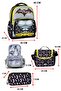 3-Piece Elementary School School Bag for Girls and Boys with Lunchbox and Pen Holder, Black Batman - 2