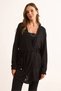 Women's Black Belted Slim Seasonal Cardigan Hrk-19000372 - 4