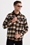 Relax Fit Comfortable Cut Double Pocket Flap Winter Lumberjack Checkered Men's Shirt - 5