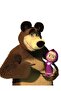 - Masha and the Bear Baby Bodysuit Onesie - 2